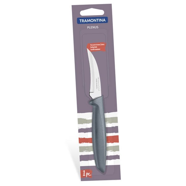 Нож металлический для овощей ''Plenus'' с пластмассовой ручкой 17,5/7 см  Арт. 80470