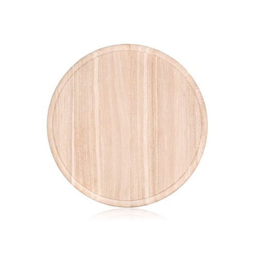 Доска разделочная деревянная круглая 26 см  Арт.81275
