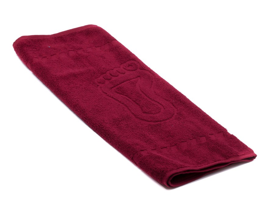 Полотенце текстильное махровое ''ножки'' 50*70 см 450 гр/м2 (арт. S50-70bs-945-бордовый, код 802546) Арт.92565
