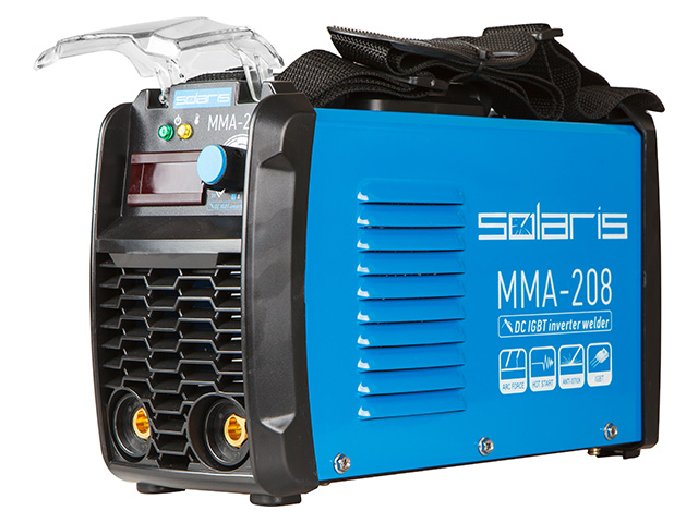 Инвертор сварочный SOLARIS MMA-208 (230В, 20-200 А, электроды диам. 1.6-4.0 мм, вес 3.9 кг) Арт. MMA-208