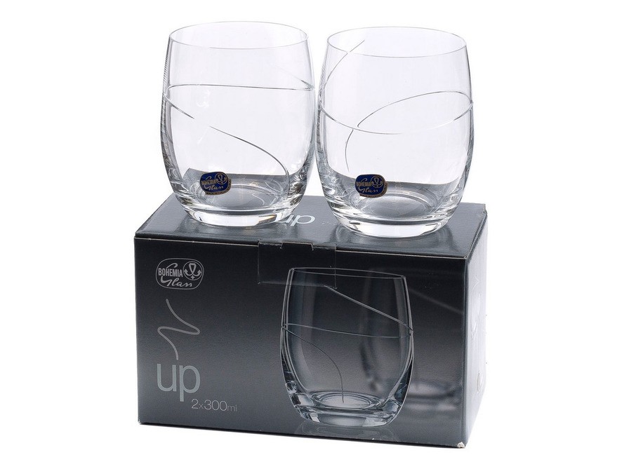 Набор стаканов стеклянных ''up'' 2 шт. 300 мл (арт. 25180/lb/br071/300) Арт.95594