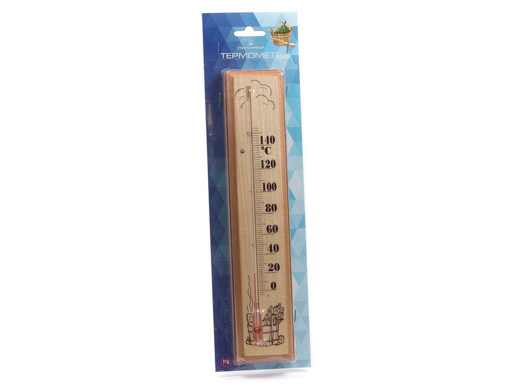Термометр для сауны в деревянном корпусе 30*6 см от 0°c до + 150°c (арт. 300110, код 680134),  Арт.98677